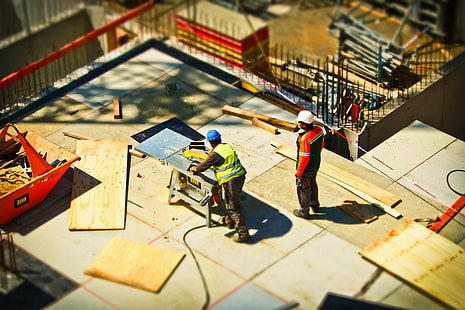 construction, construction workers, create, industry, job, men, people, service, site, tilt shift, work, worker, workers, working, HD wallpaper HD wallpaper