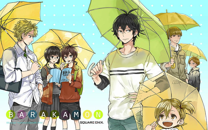 Arai Tamako, Barakamon, Handa Seishuu, Kido Hiroshi, Kotoishi Naru, Yamamura Miwa, HD-Hintergrundbild