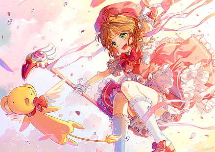 Anime, Cardcaptor Sakura, Keroberos (Card Captor Sakura), Sakura Kinomoto, Fond d'écran HD HD wallpaper