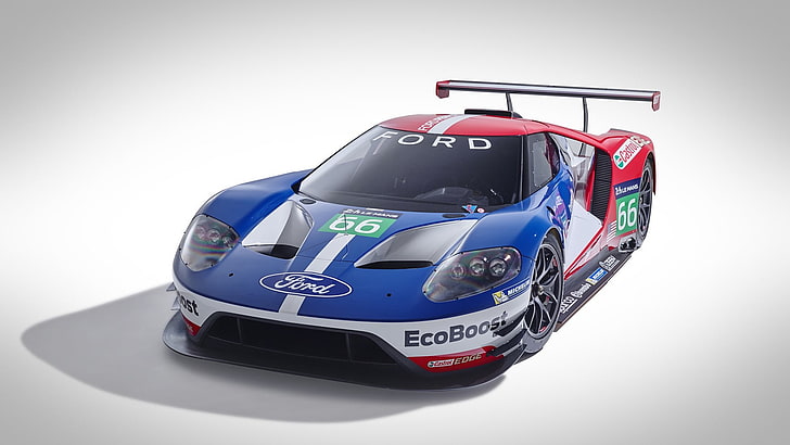 Ford GT, Le Mans, auto, autos de carrera, Fondo de pantalla HD