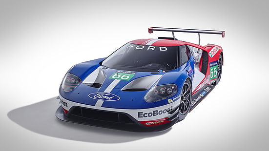 Ford GT, Le Mans, samochód, samochody wyścigowe, Tapety HD HD wallpaper