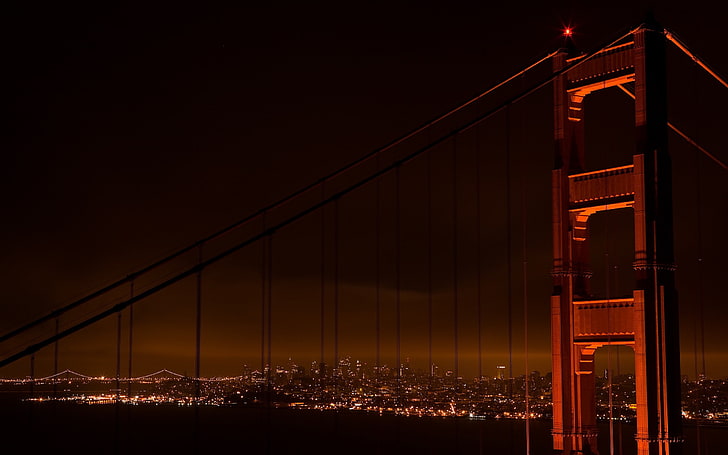 San Francisco, bro, stadsbild, HD tapet