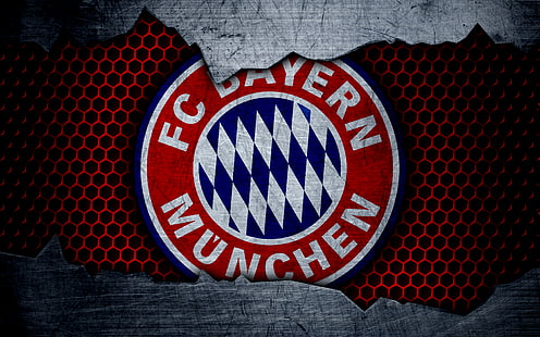 Futebol, FC Bayern de Munique, Emblema, Logotipo, HD papel de parede HD wallpaper