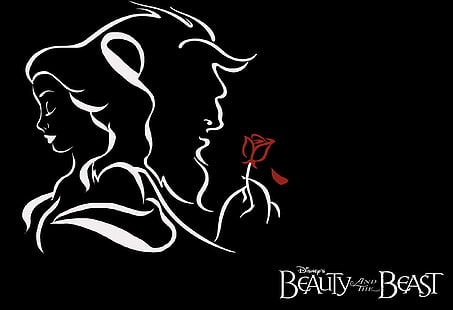 Carta da parati Disney's Beauty and the Beast, fiore, stile, Monster, Disney, Belle, Beauty and The Beast, Sfondo HD HD wallpaper