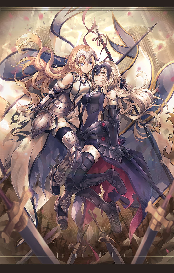 Jeanne (Alter) (FateGrand Order), FateApocrypha, FateGrand Order, Ruler (FateGrand Order), Ruler (FateApocrypha), Fondo de pantalla HD, fondo de pantalla de teléfono