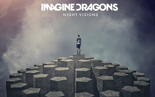 โปสเตอร์ Imagine Dragons Night Visions วงดนตรี (ดนตรี) Imagine Dragons, วอลล์เปเปอร์ HD HD wallpaper