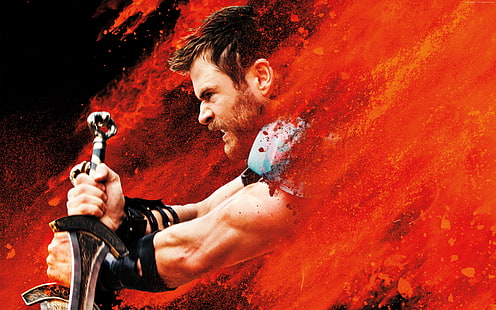 Thor: Ragnarok, Chris Hemsworth, affiche, 4k, Fond d'écran HD HD wallpaper