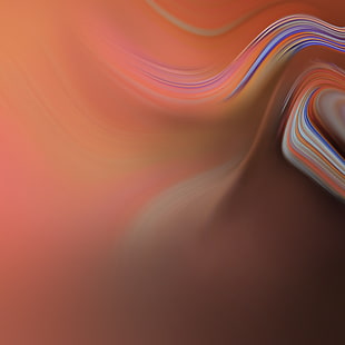 Lager, Farbverlauf, Wellen, Orange, Samsung Galaxy Tab S4, HD-Hintergrundbild HD wallpaper