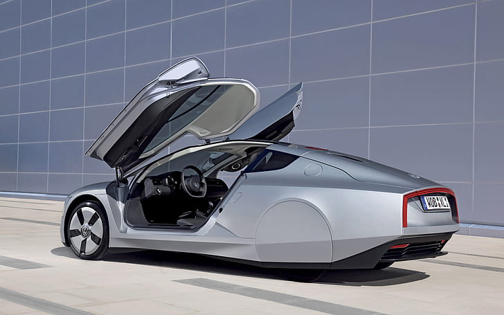VW XL1 Concept Open Doors, concept, auto, vw, Sfondo HD