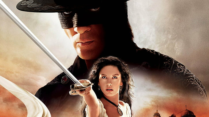 Filme, A Lenda do Zorro, Antonio Banderas, Catherine Zeta-jones, HD papel de parede