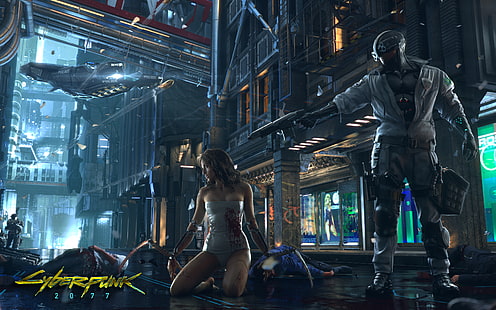 Cyberpunk-Spiel 2077, Cyberpunk-Videospielabdeckung, Spiele, 2017, Cyberpunk 2077, HD-Hintergrundbild HD wallpaper