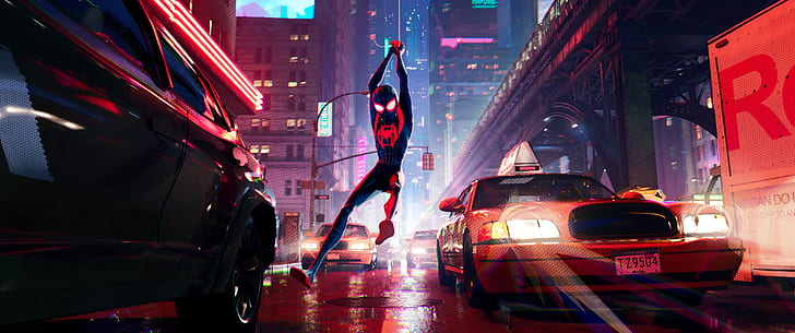 Spider-Man: Into the Spider-Verse, Animation, 4K, HD tapet