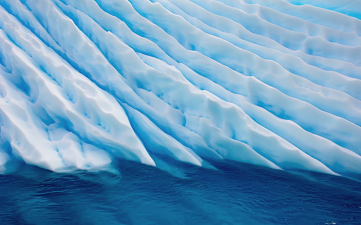 Arctic, ice, glaciers, HD wallpaper