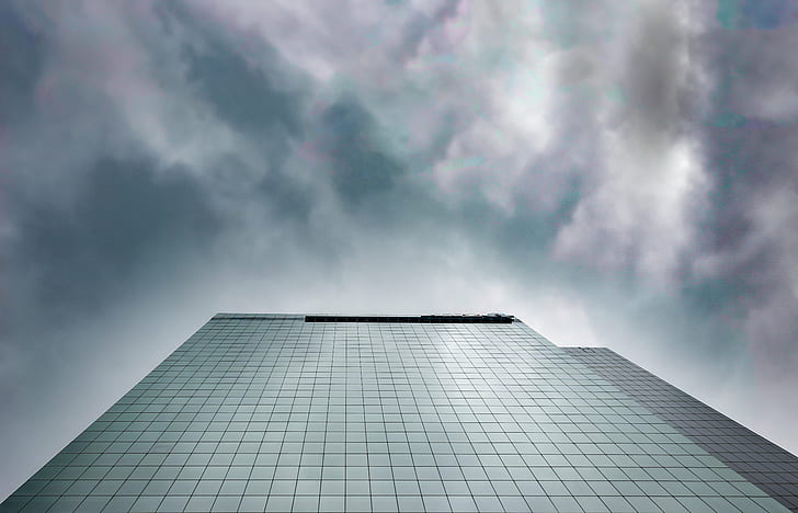 low angle photo of high-rise building, low angle, photo, high-rise building, highrise  building, architecture, sydney  city, 6D, clouds, skyscraper, office Building, building Exterior, built Structure, reflection, sky, blue, window, glass - Material, modern, urban Scene, business, cloud - Sky, downtown District, facade, HD wallpaper