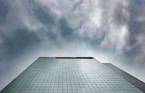 low angle photo of high-rise building, low angle, photo, high-rise building, highrise  building, architecture, sydney  city, 6D, clouds, skyscraper, office Building, building Exterior, built Structure, reflection, sky, blue, window, glass - Material, modern, urban Scene, business, cloud - Sky, downtown District, facade, HD wallpaper HD wallpaper