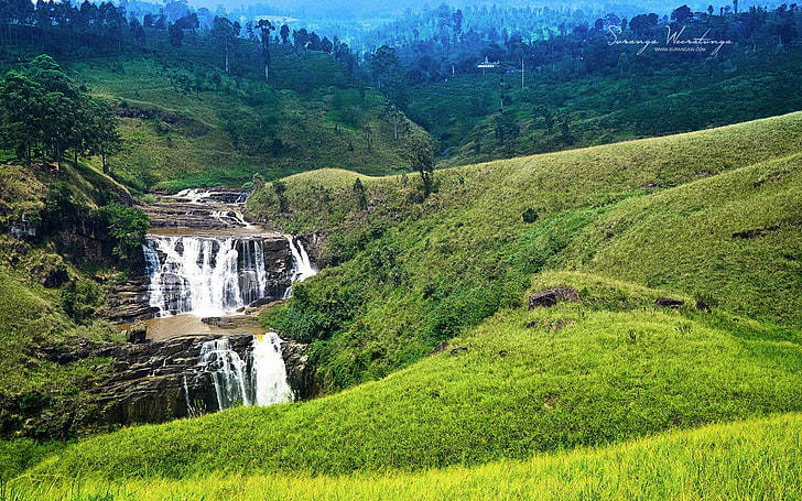 Mountain and Flowing Water-Sri Lanka Win8 wallpape.., HD wallpaper