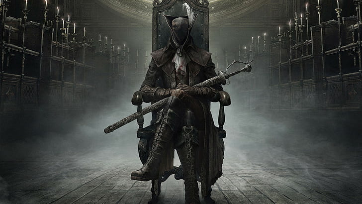 Weapons, Cloak, Hunter, From Software, Bloodborne, Bloodborne: The Old Hunters, The Old Hunters, HD wallpaper