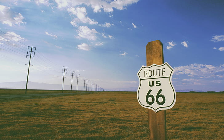 road nature route 66, HD wallpaper