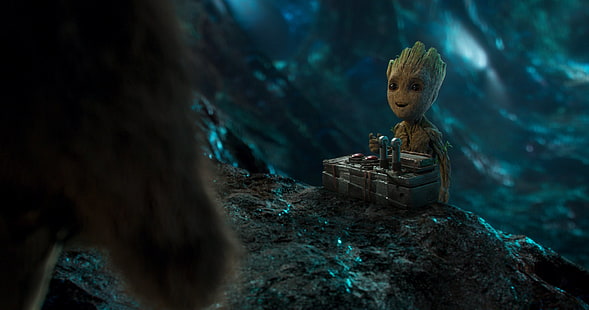bebê Groot filme ainda, filme, guardiões da galáxia vol.2, Groot, HD papel de parede HD wallpaper
