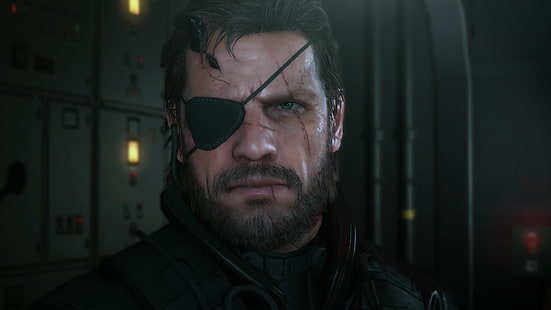 czarny top męski, Metal Gear Solid V: The Phantom Pain, Venom Snake, Metal Gear Solid, Tapety HD HD wallpaper