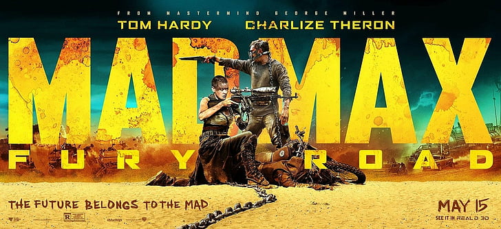 Movie, Mad Max: Fury Road, Charlize Theron, Imperator Furiosa, Max Rockatansky, Tom Hardy, HD wallpaper