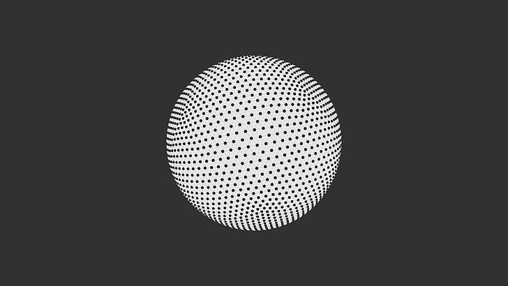 bola, abstrato, escuro, Tesseract (banda), HD papel de parede