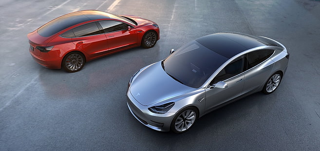Tesla Motors, electric car, Model 3, HD wallpaper HD wallpaper
