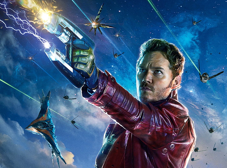 Guardians Of The Galaxy Star Lord, Marvel Star Lord, Movies, Other Movies, Superhero, Movie, Film, 2014, guardians of the galaxy, Chris Pratt, Peter Quill, Star-Lord, HD wallpaper