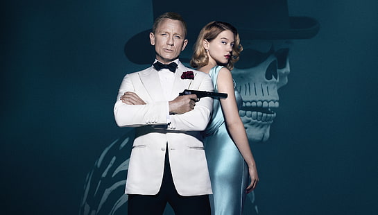 Daniel Craig, Spectre, James Bond, Lea Seydoux, HD wallpaper HD wallpaper