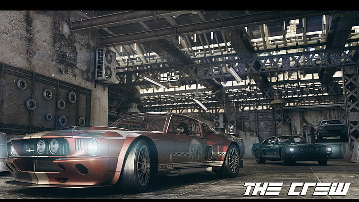 brown coupe screenshot, The Crew, video games, HD wallpaper
