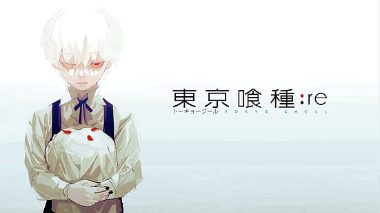 men's white dress shirt, Tokyo Ghoul:re, Tokyo Ghoul, Kaneki Ken, HD wallpaper HD wallpaper
