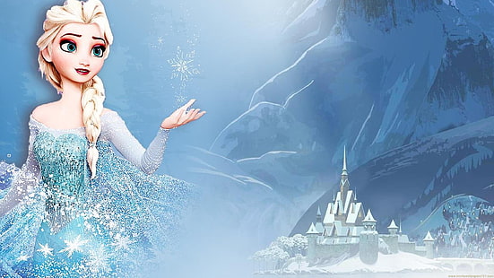 Illustrazione di Elsa, Princess Elsa, Frozen (film), film, film d'animazione, Disney, Sfondo HD HD wallpaper
