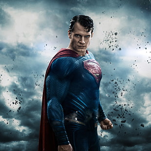 фантастика, костюм, плакат, супергерой, комикс, Хенри Кавил, Батман V Супермен: зората на справедливостта, HD тапет HD wallpaper