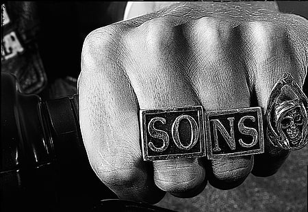 three Sons of Anarchy rings, TV Show, Sons Of Anarchy, HD wallpaper HD wallpaper