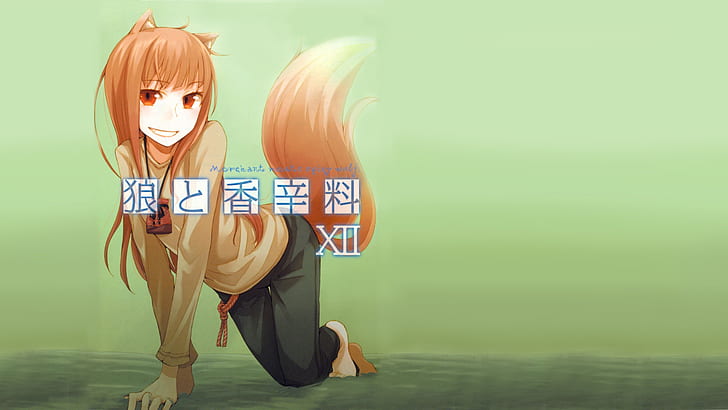 Spice and Wolf HD, cartoon/comic, and, wolf, spice, HD wallpaper