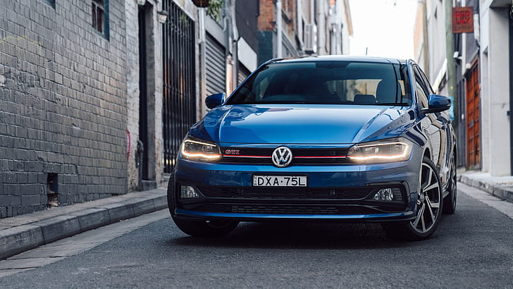 Volkswagen, Polo, 2018, GTI, Fond d'écran HD