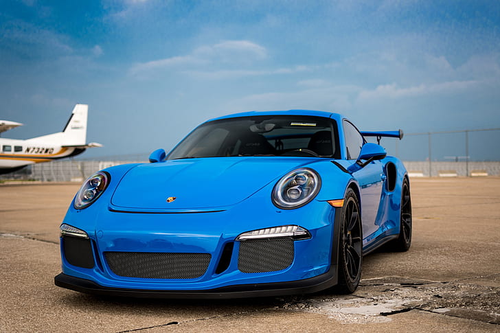 911, Porsche, Blue, GT3RS, HD wallpaper