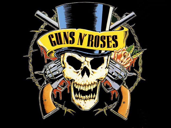 Gun Guns Guns N Roses Entertainment Music HD Art, Gun, metal, rosa, rock, rosas, armas, HD papel de parede