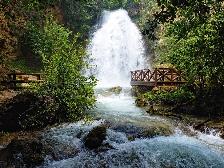 waterfalls HD wallpaper, resavitsa, falls, serbia, river, stones, stream, platform, HD wallpaper