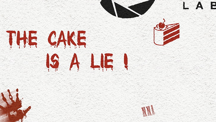 ケーキは嘘のテキストhd壁紙無料ダウンロード Wallpaperbetter