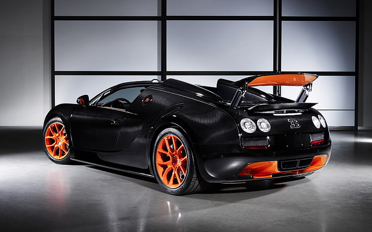 Bugatti Veyron Grand Sport Vitesse, coche, garajes, Fondo de pantalla HD