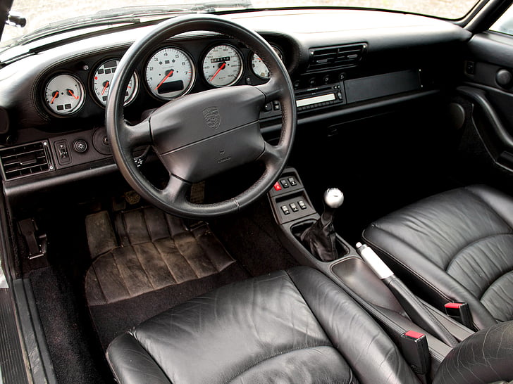 1995, 3 6, 4 s, 911, 993, carrera, coupe, interior, porsche, HD-Hintergrundbild