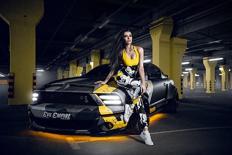  car, machine, auto, girl, city, fog, race, Mustang, brunette, sports car, camouflage, need for speed, Ford, cars, smoke, nfs, Empire, Ford Mustang, Mickey mouse, sport car, mouse, need 4 speed, miki, mustang 5.0, spb, car and girl, sport cars, ee team, camo, nfs mw, girl and car, need for sped, need for speed 2, evil empere, camouflag, Mustang evil, evil mustang, miki mouse, the girl and the car, HD wallpaper HD wallpaper