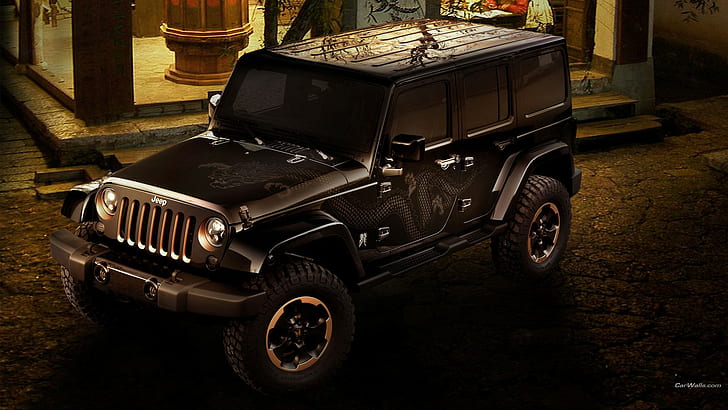 Jeep Wrangler, Jeep, mobil, kendaraan, Wallpaper HD