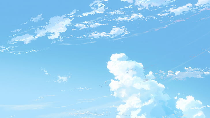 Kimi no Na Wa, langit cerah, langit awan, Wallpaper HD