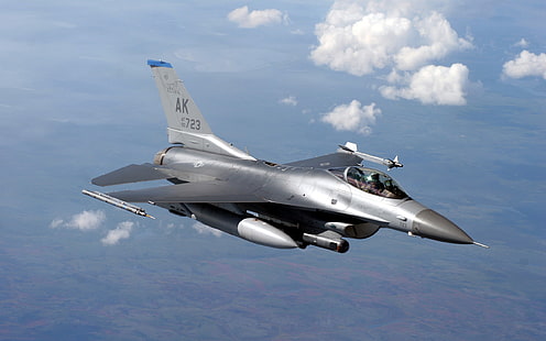 General Dynamics F-16 Fighting Falcon, aeronaves, aviões militares, HD papel de parede HD wallpaper