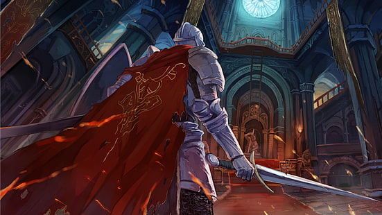 Chevalier tenant le papier peint de l'épée, Dark Souls III, Fond d'écran HD HD wallpaper