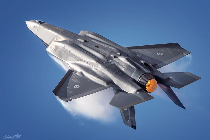 El rápido y furioso, F-35, Cazabombardero, Royal Air Force de Australia, El efecto de Prandtl - Glauert, F-35 Lightning II, HESJA Air-Art Photography, Lockheed Martin F-35A Lightning II, Fondo de pantalla HD