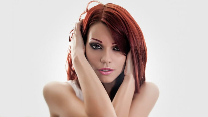 Potret Redhead, potret, berambut merah, Wallpaper HD