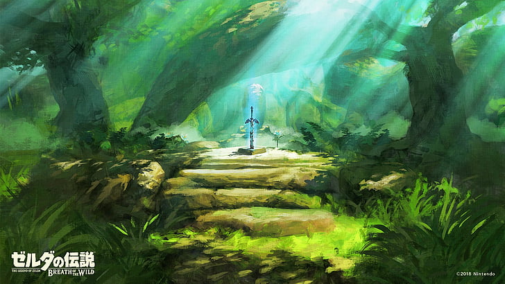 Zelda, Legenda Zelda: Breath of the Wild, Master Sword, Wallpaper HD